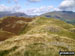 Looking North along the High Rigg Ridge to Skiddaw (left) and Blencathra or Saddleback (Hallsfell Top) (right)