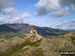 High Rigg summit cairn - with Blencathra or Saddleback (Hallsfell Top) beyond