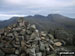 Scafell Pike, Mickledore and Sca Fell from Yewbarrow summit cairn