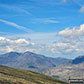 Snowdon (Yr Wyddfa) (left), Garnedd Ugain (Crib y Ddysgl) & Crib Goch (centre left) and Lechlog (Snowdon) (right) from Llyn Caseg Fraith