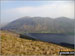 Moel Eilio, Foel Gron and Foel Goch (Snowdon) tower above Llyn Celwyn from Foel Rudd (Mynydd Mawr)