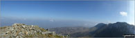 Panorama showing Cyfrwy, Mynydd Moel and Cadair Idris (Penygadair)