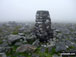 Moel Gornach (Garreg Lwyd) summit trig point in mist