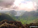 The Wasdale Valley featuring Lingmell (left), Illgill Head and Whin Rigg (left of centre in the distance), Wast Water (centre) and Yewbarrow (right) from near Westmorland Cairn on the summit of Great Gable