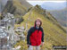 This is my husband on Sgurr a' Mhaim near the end of the Ring of Steall with the Devil's Ridge behind