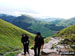 Wasdale featuring Lingmell (left), Illgill Head and Whin Rigg (left of centre in the distance), Wast Water (centre) and Yewbarrow (right) from Westmorland Cairn near the summit of Great Gable