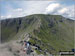 Walkers negotiating Striding Edge