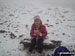 My daughter Ffion (aged 8) on the way back down from Pen y Fan