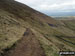 The East face path up of Pendle Hill (Beacon or Big End)