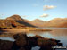 Yewbarrow (left), the shoulder of Kirk Fell, Great Gable (centre) and Lingmoor Fell (right) from Wast Water