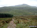 The A470 at Storey Arms with Fan Fawr beyond from Y Gyrn