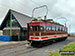 Snaefell Mountain Railway at the station on the road below Snaefell