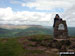 On the summit of The Skirrid - Skirrid Fawr (Ysgyryd Fawr) with The Black Mountains in 
the background.