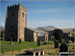 Horton in Ribblesdale church with Pen-y-ghent in the distance