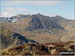 Catstye Cam (centre) with Striding Edge (left), Helvellyn and Lower Man (Helvellyn) (right) in the background from Sheffield Pike