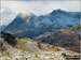 Snow on The Langdale Pikes featuring Pike of Stickle (Pike o' Stickle), Loft Crag and Harrison Stickle from Holme Fell