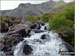 The Devils' Kitchen (Twll Du) (left) and Y Garn (Glyderau) (right) from near Idwal Cottage, Llyn Ogwen