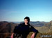 Relaxing on Scafell Pike summit