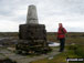 The Cheviot summit trig point